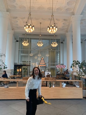 「a.g.plus（エージープラス）のアイテム」を使った、kanasunflowerさん（レディース・154cm）の冬コーディネート