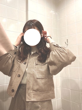 「archives（アルシーヴ）のアイテム（その他アウター）」を使った、まるさん（レディース・167cm）の冬コーディネート