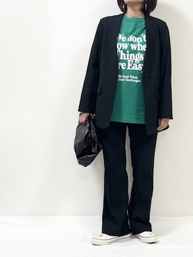 「Simplicite（サンプリシテ）のアイテム（ジャケット/アウター）」を使った、ME...さん（レディース・156cm）の春コーディネート