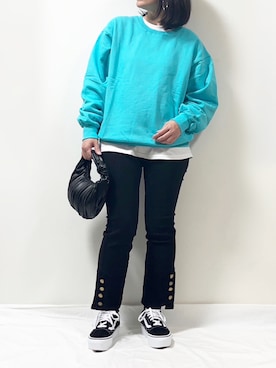 「Simplicite（サンプリシテ）のアイテム（トップス）」を使った、ME...さん（レディース・156cm）の冬コーディネート