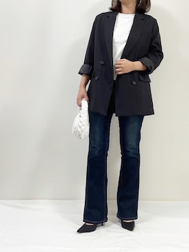 「Simplicite（サンプリシテ）のアイテム（ジャケット/アウター）」を使った、ME...さん（レディース・156cm）の夏コーディネート