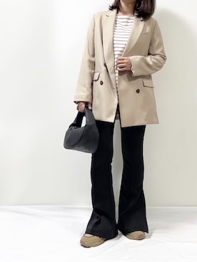 「Simplicite（サンプリシテ）のアイテム（ジャケット/アウター）」を使った、ME...さん（レディース・156cm）の秋コーディネート