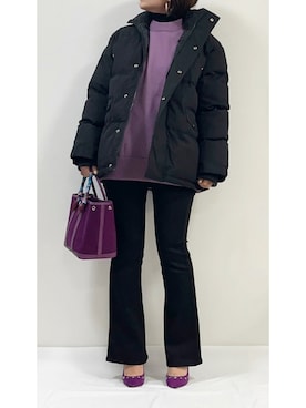 「THROW by SLY（スローバイスライ）のアイテム（アクセサリー）」を使った、ME...さん（レディース・156cm）の冬コーディネート