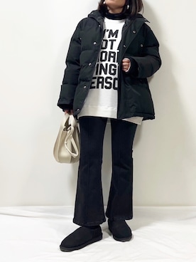 「emi+（エミプラス）のアイテム（ジャケット/アウター）」を使った、ME...さん（レディース・156cm）の冬コーディネート