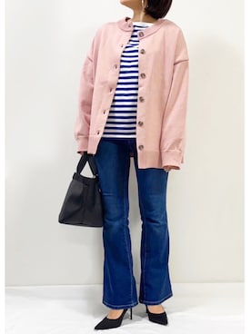 「Mayree（メイリー）のアイテム（パンツ）」を使った、ME...さん（レディース・156cm）の春コーディネート