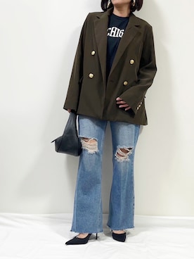 「Rejoule（リジュール）のアイテム」を使った、ME...さん（レディース・156cm）の秋コーディネート