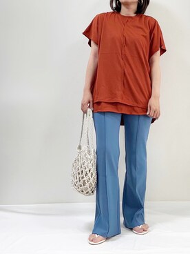 「menue（メヌエ）のキレイ魅せ ビーチサンダル トングver.（サンダル）」を使った、ME...さん（レディース・156cm）の夏コーディネート