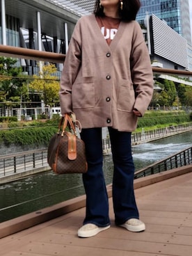 「Mayree（メイリー）のアイテム（パンツ）」を使った、ME...さん（レディース・156cm）の秋コーディネート