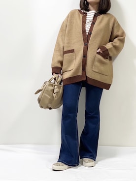 「Mayree（メイリー）のアイテム（パンツ）」を使った、ME...さん（レディース・156cm）の秋コーディネート