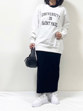 「春服デビュー宣言」｜「アイテム（スウェット）」を使った、ME...さん（レディース・156cm）の春コーディネート