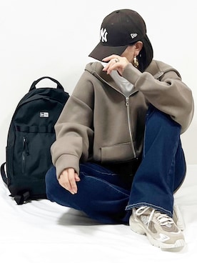 「classicalelf（クラシカルエルフ）のアイテム（パーカー）」を使った、ME...さん（レディース・156cm）の春コーディネート