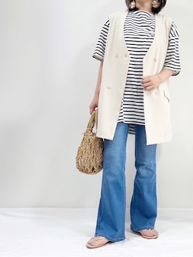 「TONE SELECT GOODS（トーンセレクトグッズ）のアイテム」を使った、ME...さん（レディース・156cm）の夏コーディネート