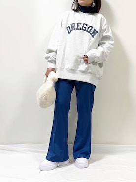 「タートルネック」｜「アイテム（ハンドバッグ）」を使った、ME...さん（レディース・156cm）の冬コーディネート