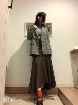 「アイテム（パンプス）」を使った、mocaさん（レディース・163cm）の秋コーディネート