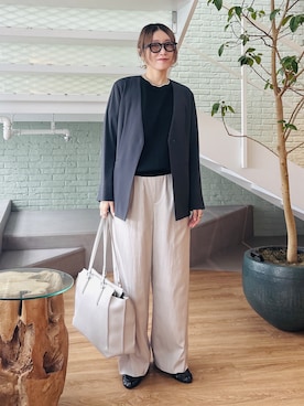 「INDIVI（インディヴィ）のアイテム」を使った、kotakiさん（レディース・158cm）の秋コーディネート