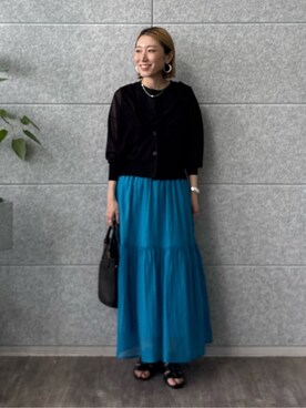 「オフィスカジュアル」｜「アイテム（ワンピース）」を使った、kotakiさん（レディース・158cm）の夏コーディネート