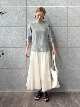 「INDIVI（インディヴィ）のアイテム」を使った、kotakiさん（レディース・158cm）の春コーディネート