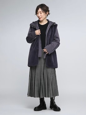 「ジレ」｜「アイテム（ブルゾン）」を使った、kotakiさん（レディース・158cm）の秋コーディネート