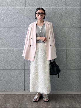 「INDIVI（インディヴィ）のアイテム」を使った、kotakiさん（レディース・158cm）の春コーディネート