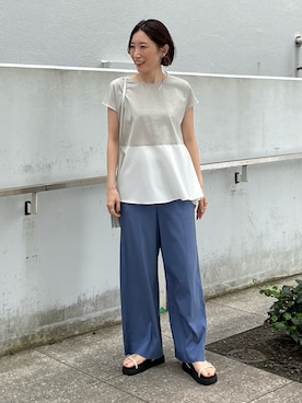 「アシンメトリー」｜「アイテム（その他）」を使った、kotakiさん（レディース・158cm）の春コーディネート