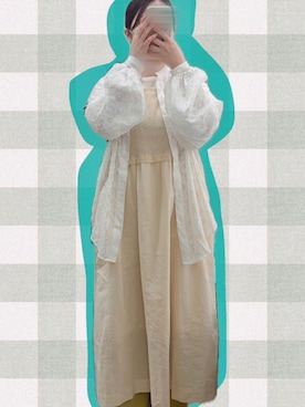 「Samansa Mos2（サマンサ モスモス）のアイテム」を使った、音さん（レディース・156cm）の夏コーディネート