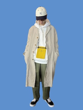 「DANTON（ダントン）のアイテム（バッグ）」を使った、men'sFUDGEofficialさん（メンズ・173cm）の春コーディネート