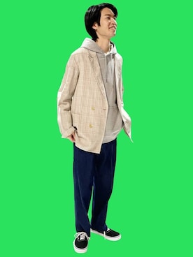 「MACKINTOSH PHILOSOPHY（ﾏｯｷﾝﾄｯｼｭ ﾌｨﾛｿﾌｨｰ）のアイテム（ジャケット/アウター）」を使った、men'sFUDGEofficialさん（メンズ・173cm）の春コーディネート
