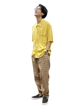 「weac.（ウィークス）のアイテム」を使った、men'sFUDGEofficialさん（メンズ・173cm）の夏コーディネート