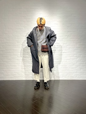 「LENO（リノ）のアイテム（ジャケット/アウター）」を使った、men'sFUDGEofficialさん（メンズ・173cm）の冬コーディネート