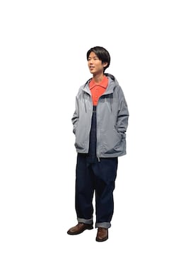 「FUDGE」｜「アイテム（オールインワン・サロペット）」を使った、men'sFUDGEofficialさん（メンズ・173cm）の春コーディネート