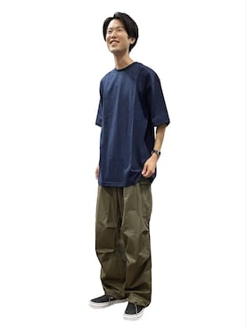 「WOOLRICH（ウールリッチ）のアイテム（パンツ）」を使った、men'sFUDGEofficialさん（メンズ・173cm）の夏コーディネート