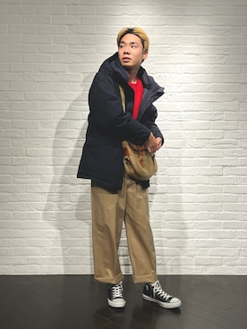 「nanamica（ナナミカ）のアイテム（ジャケット/アウター）」を使った、men'sFUDGEofficialさん（メンズ・173cm）の冬コーディネート