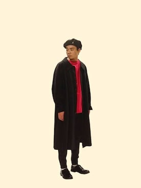 「three dots（スリードッツ）のアイテム」を使った、men'sFUDGEofficialさん（メンズ・173cm）の春コーディネート