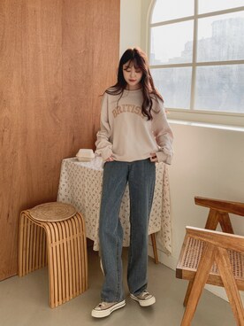 「チョコ色に染まれ」｜POPCORNさん（レディース・155cm）の冬コーディネート