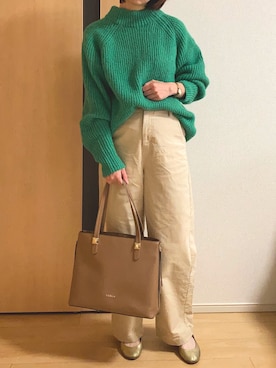 「UNTITLED（アンタイトル）のアイテム（パンプス）」を使った、sakuさん（レディース・162cm）の秋コーディネート