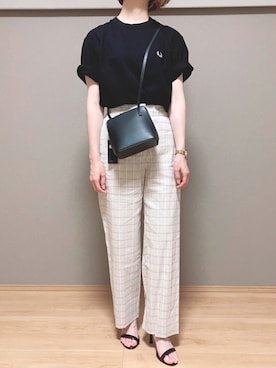 「LAURA DI MAGGIO（ローラディマッジオ）のアイテム」を使った、sakuさん（レディース・161cm）の夏コーディネート