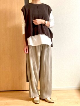 「UNTITLED（アンタイトル）のアイテム（パンプス）」を使った、sakuさん（レディース・162cm）の秋コーディネート