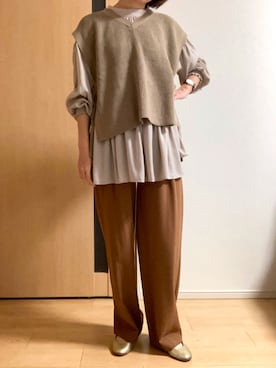 「UNTITLED（アンタイトル）のアイテム（パンプス）」を使った、sakuさん（レディース・162cm）の秋コーディネート