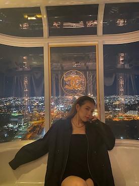 「chanel」｜「アイテム（チェスターコート）」を使った、 emikaさん（レディース・162cm）の秋コーディネート