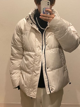 「LILL（リル）のアイテム（ダウンジャケット/コート）」を使った、kamehiro2525さん（メンズ・182cm）の冬コーディネート