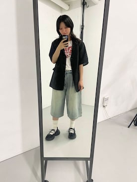 「アイテム（テーラードジャケット）」を使った、urmakoさん（レディース・158cm）の夏コーディネート