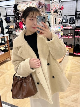 「アイテム（その他アウター）」を使った、mikuさん（レディース・163cm・20代）の冬コーディネート