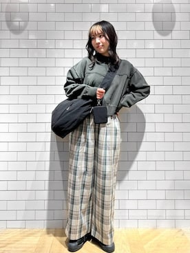 「LOWRYS FARM（ローリーズファーム）のLFポーチツキショルダー 284037（ショルダーバッグ）」を使った、mikuさん（レディース・163cm）の春コーディネート