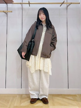 「アイテム（キャミソール）」を使った、mikuさん（レディース・163cm・20代）の秋コーディネート