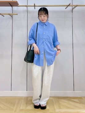 「アイテム（スウェットパンツ）」を使った、mikuさん（レディース・163cm・20代）の夏コーディネート