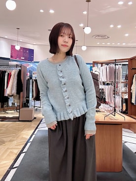 「アイテム（ボストンバッグ）」を使った、mikuさん（レディース・163cm・20代）の冬コーディネート