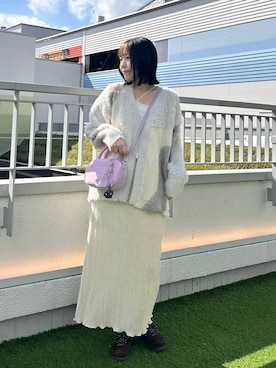 「アイテム（ボストンバッグ）」を使った、mikuさん（レディース・163cm・20代）の秋コーディネート