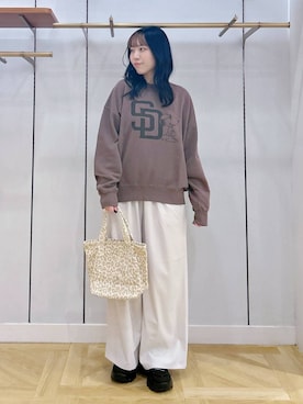 「アイテム（スウェット）」を使った、mikuさん（レディース・163cm・20代）の夏コーディネート