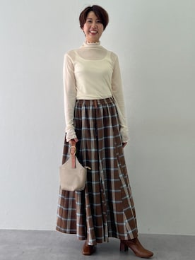 「アイテム（Tシャツ/カットソー）」を使った、tallmodel(読者モデル) さん（レディース・171cm）の夏コーディネート