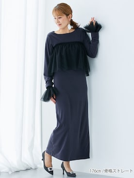 「nissen（ニッセン）のアイテム」を使った、tallmodel(読者モデル) さん（レディース・176cm）の秋コーディネート